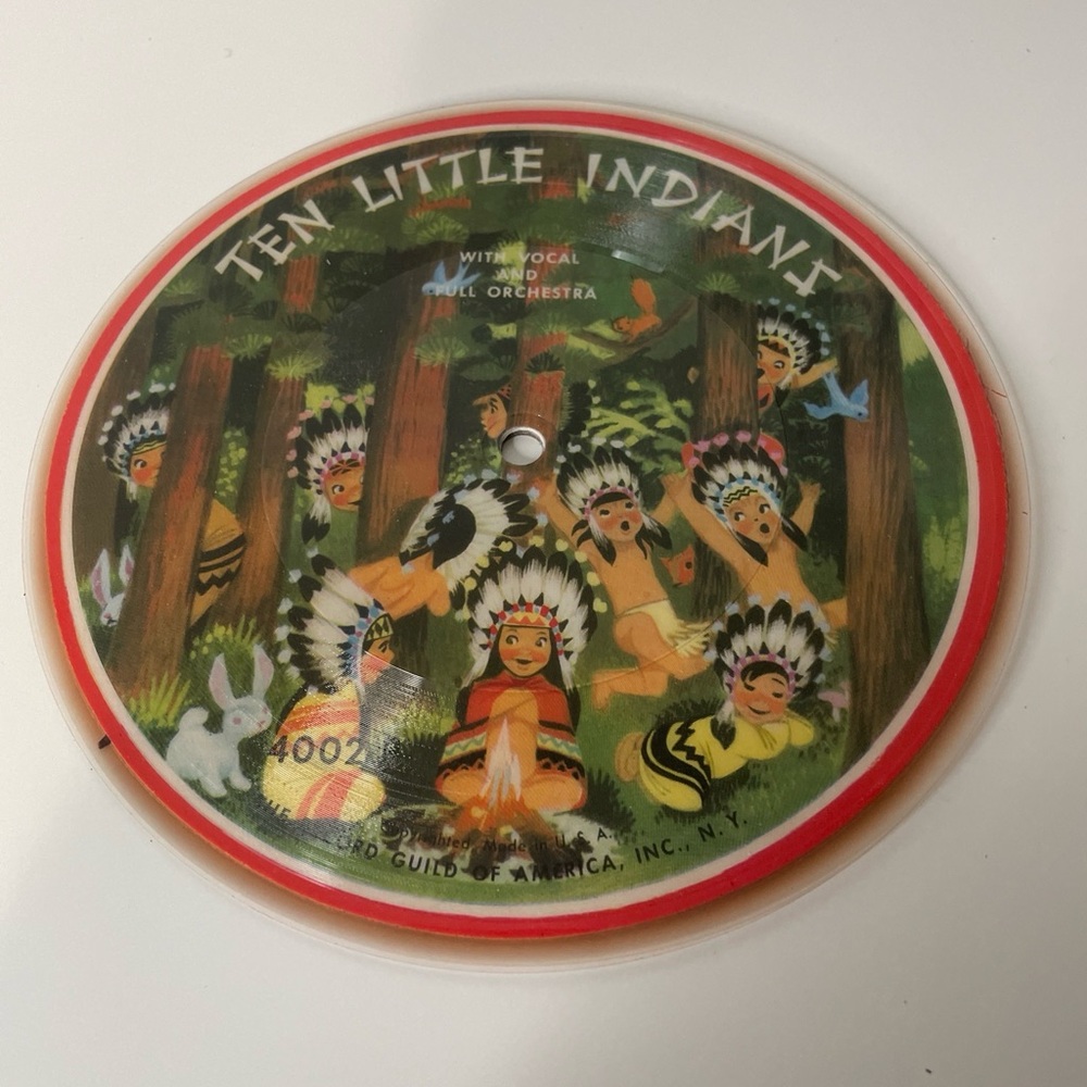 Vintage Picture Record Ten Little Indians / Little Miss Muffet Hey Diddle 4002P